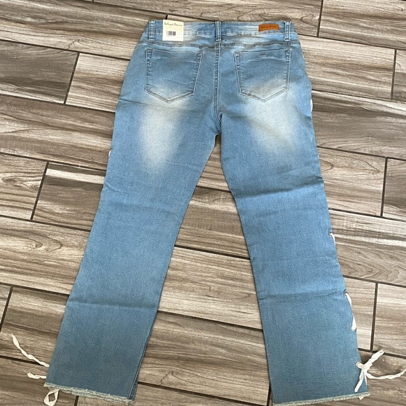 Salvage Denim Ribbon Tie Jeans - Picture 2 of 2